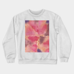 Pink, Orange, Purple Rectangles - Abstract Watercolor Painting Crewneck Sweatshirt